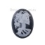 Picture of Resin Cameo Embellishments Oval Black & White Skeleton Skull Pattern 24mm(1") x 19mm( 6/8"), 10 PCs