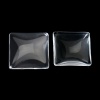 Immagine di Vetro Cupola CabochonCabochon per Abbellimento Quadrato Flatback Clear Trasparente Nulla Disegno 20.0mm x 20.0mm, 20 Pz