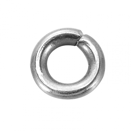 304 Stainless Steel Open Jump Rings Findings Round Silver Tone 5mm( 2/8") Dia, 500 PCs