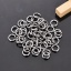 Immagine di 200 Pz 8mm Dia, 1.5mm(15 misura) 304 Acciaio Inossidabile Aperto Stile Anello di Salto Tono Argento Tondo
