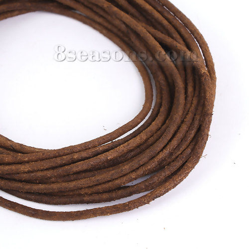 Picture of Cowhide Leather Jewelry Cord Rope Brown 2.5mm( 1/8"), 1 Roll (Approx 5 M/Roll)