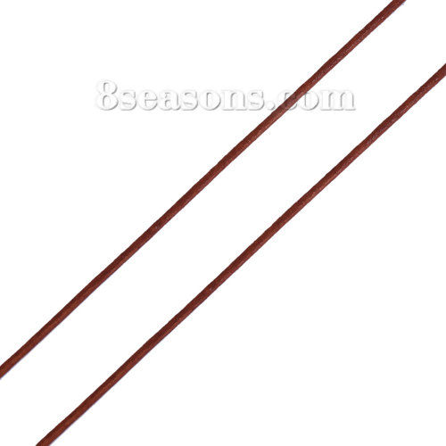 Picture of Cowhide Leather Jewelry Cord Rope Brown 1.5mm, 1 Roll (Approx 5 M/Roll)
