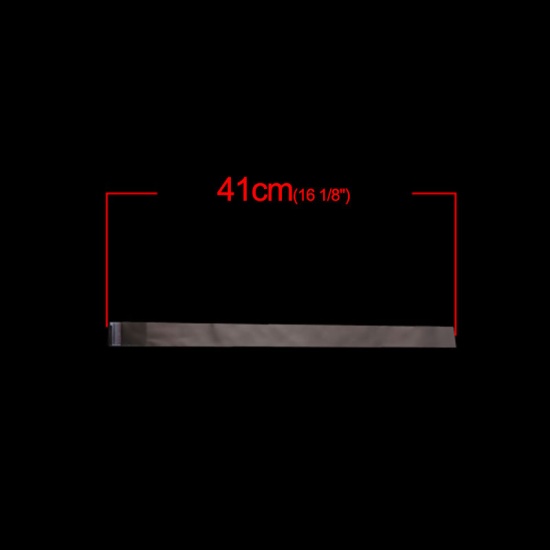 ABS シール接着ポリ袋 長方形 クリア色 (使用可能なスペース： 37x2.5cm) 41cm x 2.5cm、 300 個 の画像