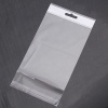Immagine di Plastica Sacchetti Autoadesivi Autosigillanti Rettangolo Trasparente (Spazio usabile 14.5cmx11.2cm) 21cm x 11.2cm, 200 Pz
