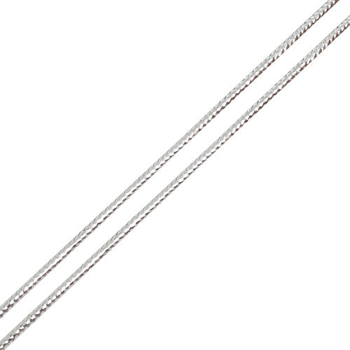 Picture of PVC Jewelry Braided Cord Silver 1.5mm, 1 Roll (Approx 50 M/Roll)