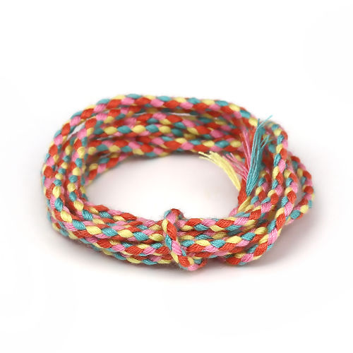 Picture of Cotton Jewelry Cord Rope Multicolor 2mm( 1/8"), 10 M