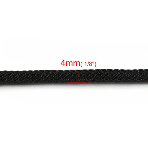 Immagine di Filo di Acciaio Gioielli Corda Nero 4mm, 1 M