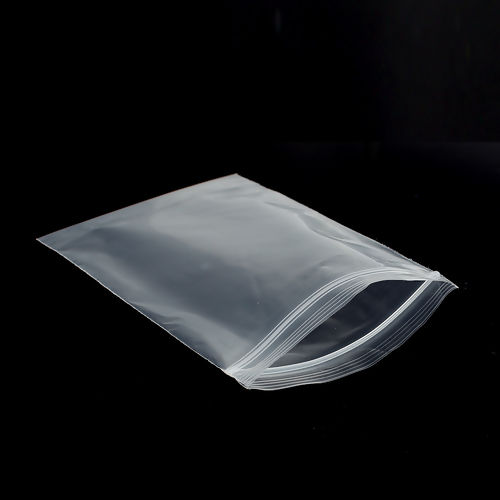 Image de Sachets Auto-Adhésifs en PVC Forme Rectangle Transparent, (Espace Utilisable: 9.4cm x 7cm) 10.3cm x 7cm, 300 Pcs