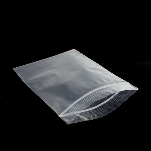 Image de Sachets Auto-Adhésifs en PVC Forme Rectangle Transparent, (Espace Utilisable: 11.7cm x 9.3cm) 13.4cm x 9.3cm, 200 Pcs
