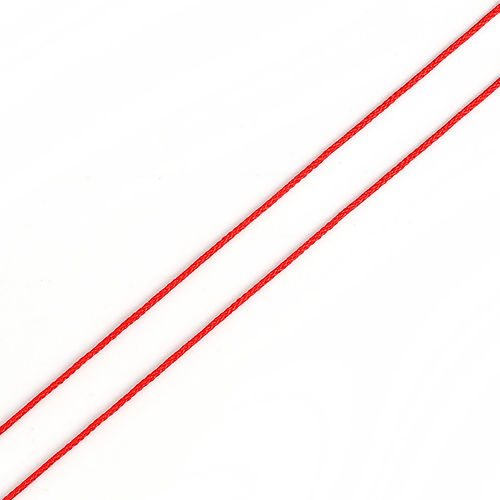 Bild von Polypropylenfaser Schnur Für Chinesische Knoten / Freundschaft Armband Rot 1mm, 1 Rolle (ca. 100Yards/Rolle)