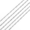 Picture of Iron Based Alloy Braided Rope Chain Findings Silver Tone 2.4mm( 1/8"), 10 M