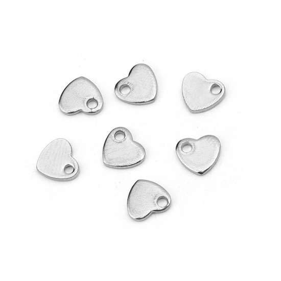 Immagine di 304 Acciaio Inossidabile Charms Foglia Tono Argento 14mm x 6mm, 20 Pz