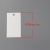 Picture of Paper Jewelry Display Card Rectangle White 89mm(3 4/8") x 50mm(2"), 100 Sheets