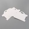 紙 ジュエリーディスプレイカード 長方形 白 95mm x 75mm、 100 枚 の画像