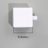 Picture of Paper Jewelry Rings Gift Boxes Rectangle White 52mm(2") x 50mm(2") , 2 PCs