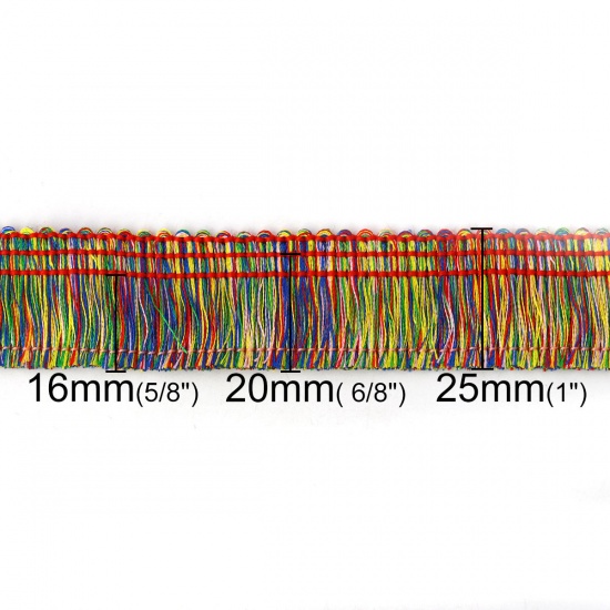 Изображение Полиэстер ювелирные изделия Нитки и Шнуры Разноцветный 25мм, 2 Ярд