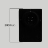 Picture of PVC Jewelry Displays Rectangle Black 23cm(9") x 16.3cm(6 3/8") , 10 Sheets