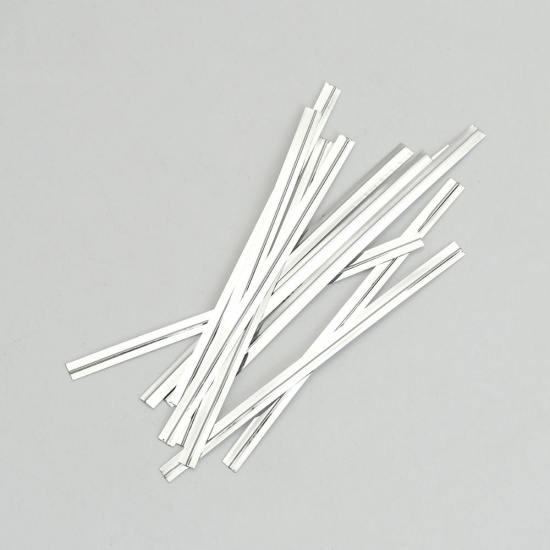 Picture of PET Twist Ties Golden 80mm(3 1/8") x 3mm( 1/8") , 1 Packet (Approx 800 PCs/Packet)