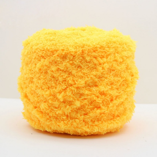 Picture of Blend Fabric Super Soft Knitting Yarn Golden Yellow 3mm, 1 Piece