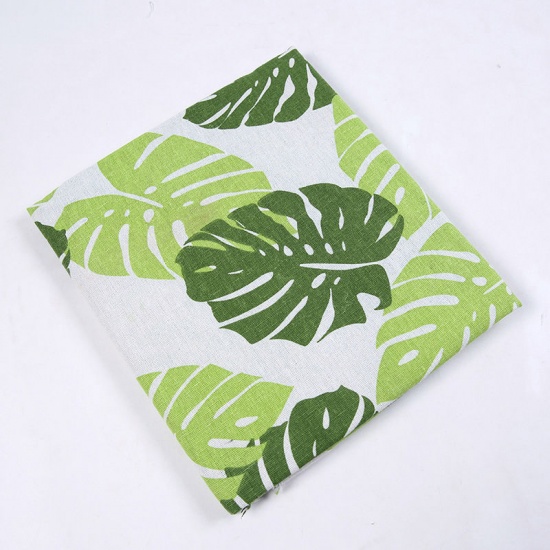 Picture of Cotton Polyester Blend Fabric Green Leaf 150cm(59") x 100cm(39 3/8"), 1 M
