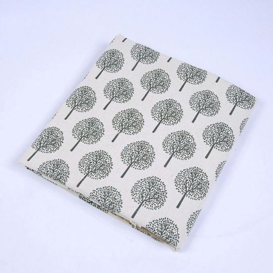 Picture of Cotton Polyester Blend Fabric Dark Gray Tree 150cm(59") x 100cm(39 3/8"), 1 M