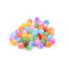Picture of Acrylic Beads Round At Random Imitation Jade About 8mm Dia, Hole: Approx 1.8mm, 300 PCs