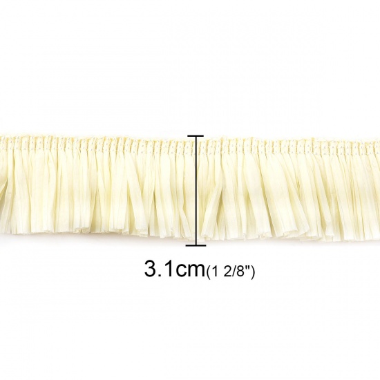 Picture of Raffia Jewelry Thread Cord (For DIY Tassel Pendants) Creamy-White 31mm(1 2/8"), 1 Yard