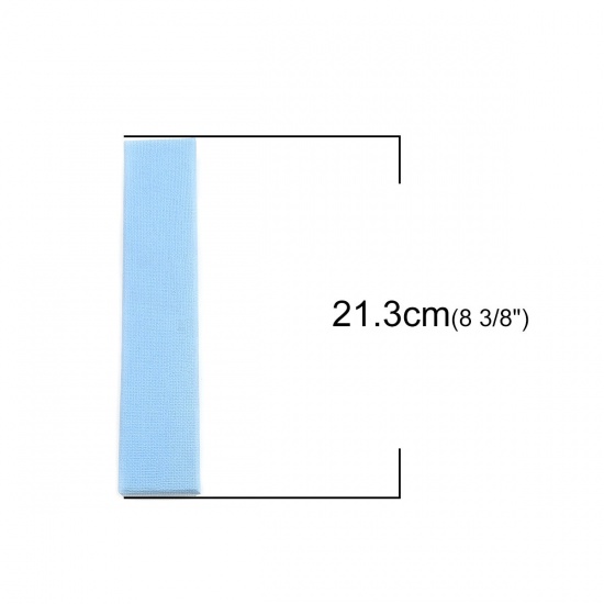 Picture of Paper Jewelry Gift Boxes Rectangle Light Blue 21.3cm(8 3/8") x 4.3cm(1 6/8") , 4 PCs
