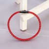 Picture of 1 Piece Eco-friendly PVD Vacuum Plating 304 Stainless Steel Magnetic Clasps Cylinder Black 18mm x 8mm