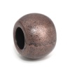 Picture of Zinc Based Alloy Spacer Beads Drum Antique Copper 10mm x 7mm, Hole: Approx 4.4mm, 30 PCs