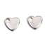Immagine di 304 Acciaio Inossidabile Charms Cuore Tono Argento 6mm x 5mm, 10 Pz