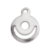 Picture of 304 Stainless Steel Chain Tail Extender Charms Irregular Silver Tone 14mm x 12mm, 10 PCs