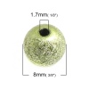 Image de Perles en Acrylique Rond Couleur au Hasard Texture 8mm Dia, Trou: env. 1.7mm, 300 Pcs