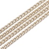 Picture of Aluminum Link Curb Chain Findings Light Golden 10mm x 7mm, 5 M