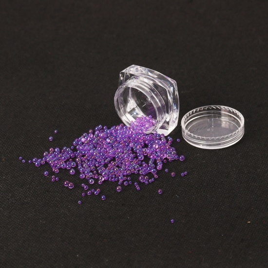 Picture of Glass Resin Jewelry Tools DIY Making Craft Round Transparent Clear AB Color 30mm(1 1/8") x 30mm(1 1/8"), 3 PCs