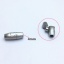 Picture of 304 Stainless Steel Casting Magnetic Clasps Barrel Silver Tone 22mm x 8mm, 1 Piece