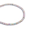Bild von (Klasse A) Hämatit Perlen Flaches Oval Helllilac AB Farbe ca. 4mm x 2mm, Loch:ca. 1mm, 40.5cm lang, 1 Strang (ca. 187 Stück/Strang)