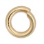 Immagine di 1000 Pz 4mm Dia, 0.8mm(20 misura) 304 Acciaio Inossidabile Aperto Stile Anello di Salto Oro Placcato Tondo