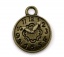 Image de Breloques en Alliage de Zinc Horloge Bronze Antique 15mm x 12mm, 15 Pcs