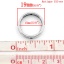 Picture of Zinc Based Alloy Spacer Beads Circle Ring Antique Silver Color About 19mm Dia, Hole:Approx 1.5mm, 50 PCs