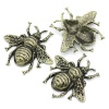 Изображение Кабошоны и Наклейки Металлические Пчелы Античная Бронза 4.0см x 3.5см, 5 ШТ 