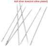 Picture of 1.2mm Iron Based Alloy Sewing Needles Silver Tone 8.9cm(3 4/8") Long, 45 PCs