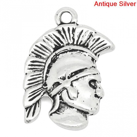 Изображение Подвески Металлические Античное Серебро " Человек " 16.0мм x 20.0мм, 20 ШТ 