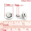 Picture of Zinc Based Alloy Halloween Charms Wizard Hat Antique Silver Color 11mm( 3/8") x 11mm( 3/8"), 20 PCs