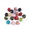 Image de Perles en Acrylique Irrégulier Couleur au Hasard Texture 15mm x 15mm, Trou: env. 1.7mm, 20 Pcs