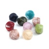 Image de Perles en Acrylique Irrégulier Couleur au Hasard Texture 15mm x 15mm, Trou: env. 1.7mm, 20 Pcs