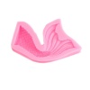 Picture of Silicone Resin Mold For Jewelry Making Rectangle Pink Shell 8cm x 7.5cm, 1 Piece