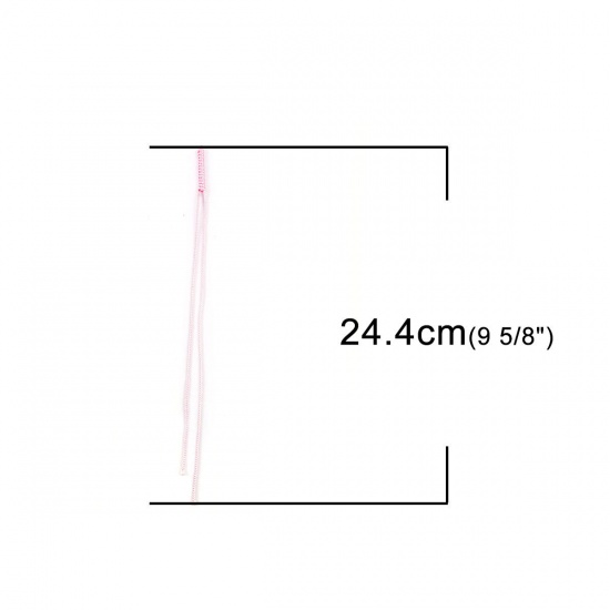 Imagen de Cuerda Terylene de Rosado Tejido 24.4cm, 20 Unidades