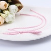Picture of Polyester Jewelry Cord Rope Pink Woven 24.4cm, 20 PCs