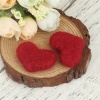 Picture of Wool For DIY & Craft Light Blue Heart 3.5cm x 2.7cm, 2 PCs
